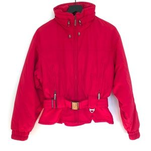 Tyrolia Women Red Ski Jacket Size 8 EUC